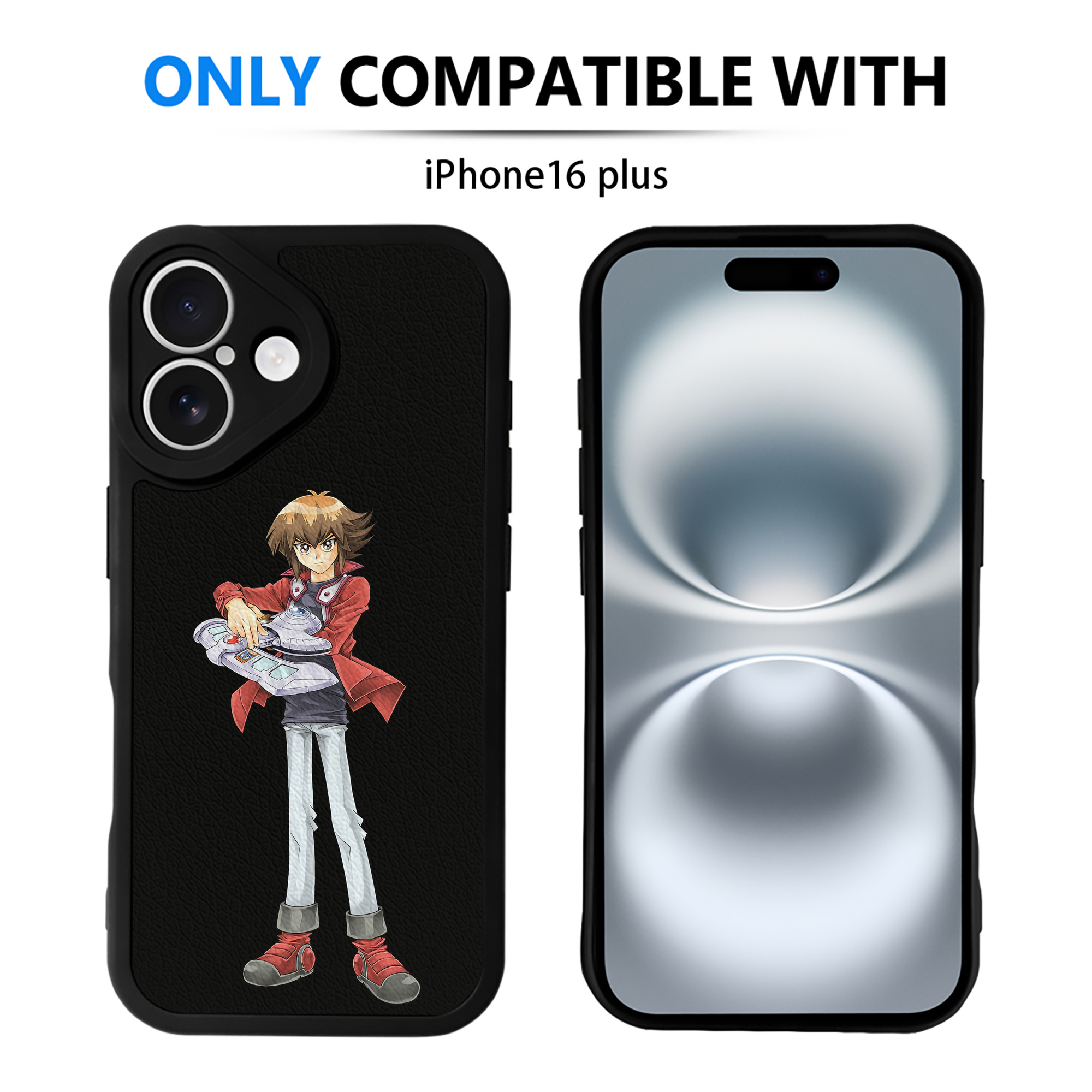 遊☆戯☆王 Yu-Gi-Oh! 【iPhone 16シリーズ対応】シリコンスマホケース（レザー調） 材質：シリコン